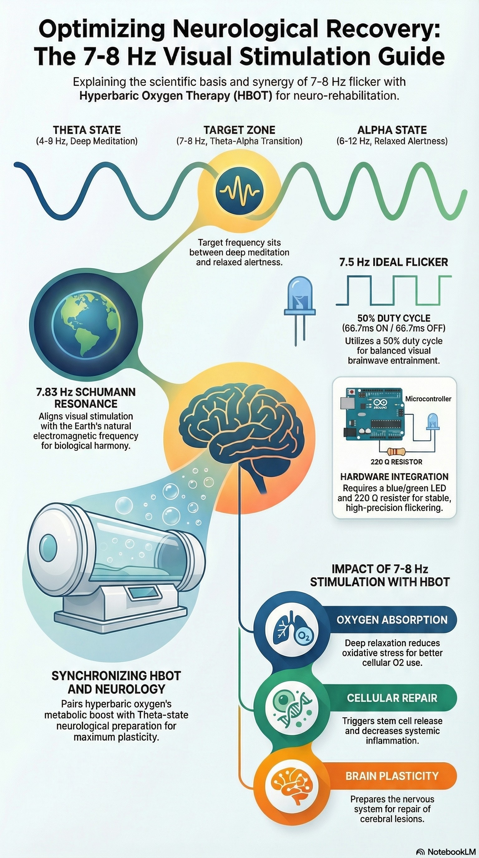 Optimizing Neurological Recovery: The 7–8 Hz Visual Stimulation Guide — Schumann Resonance and Hardware Integration