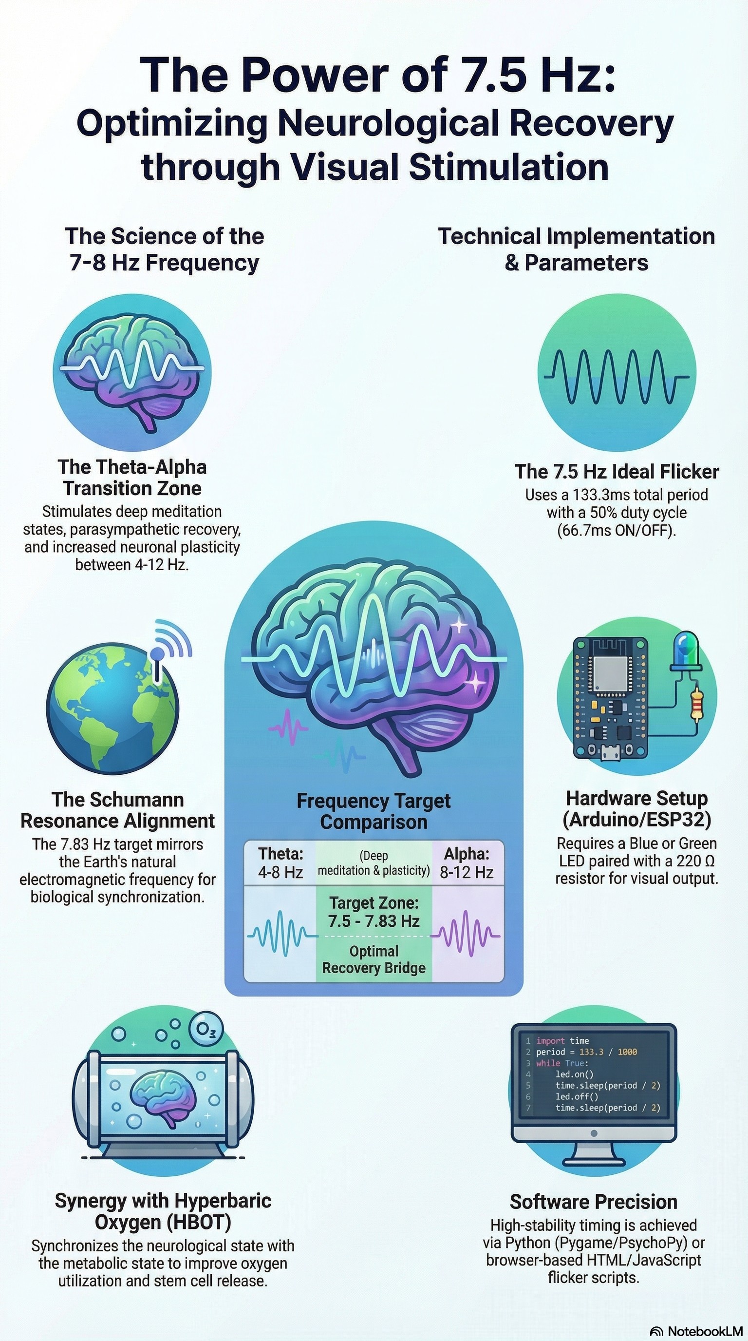 The Power of 7.5 Hz: Optimizing Neurological Recovery through Visual Stimulation — Frequency Target Comparison