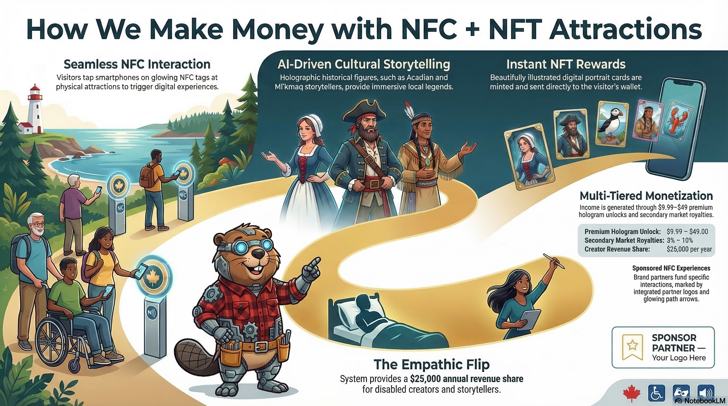How We Make Money with NFC + NFT Attractions — Revenue & Social Impact Model