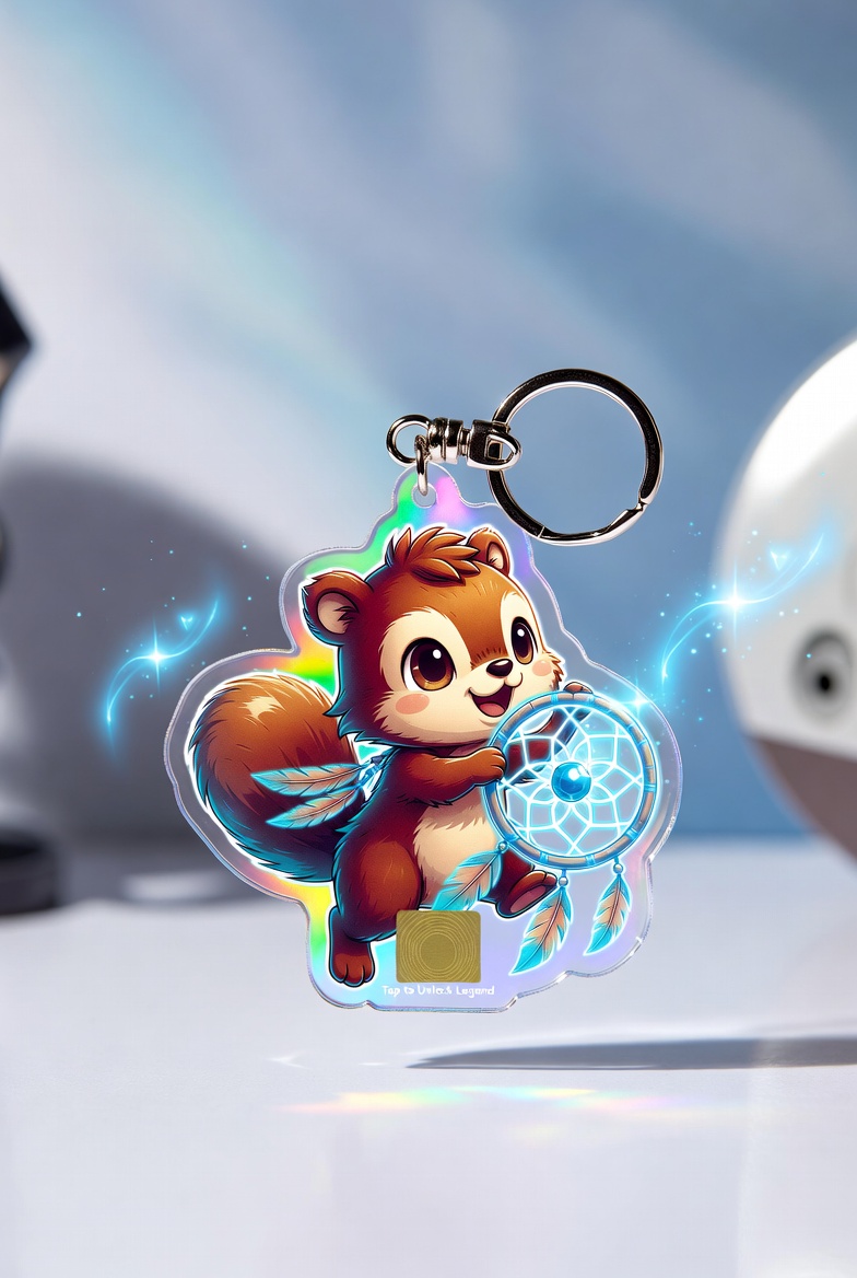 Holographic NFC Keychain