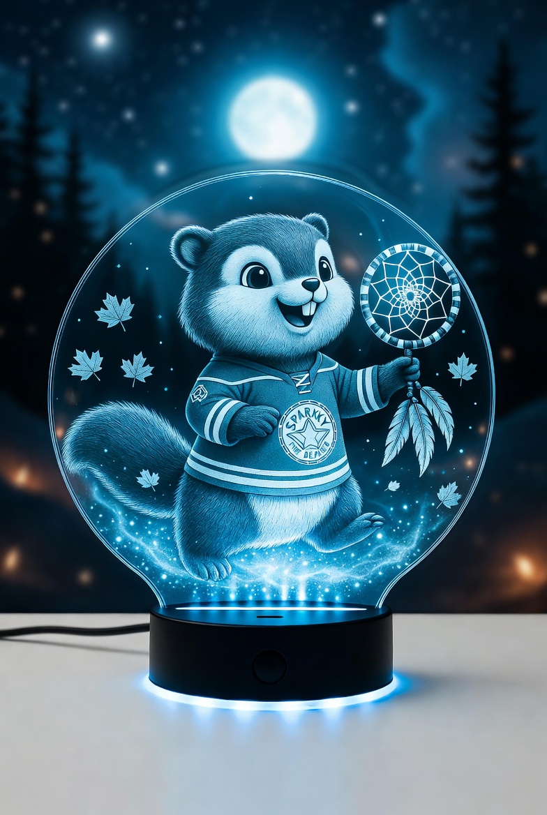 Sparky LED Crystal Lamp